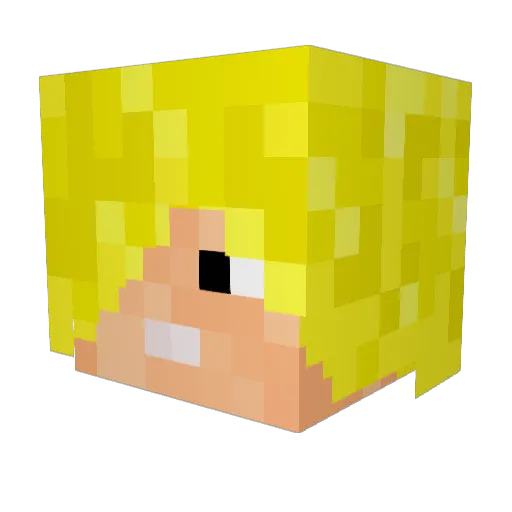 CaptainKraig Minecraft avatar head, 3D render