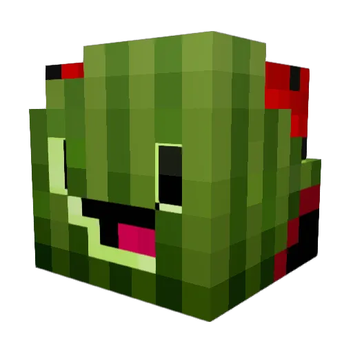 CaptainKrazy_ Minecraft avatar head, 3D render