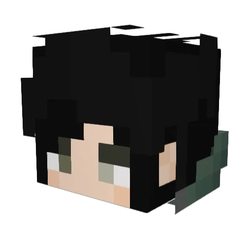 CaptainLaly Minecraft avatar head, 3D render
