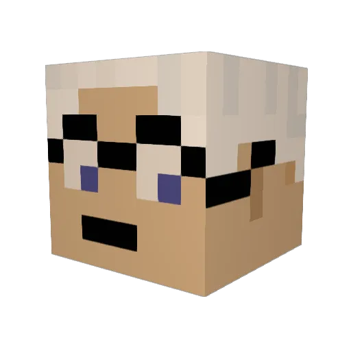 CaptainMarci Minecraft avatar head, 3D render