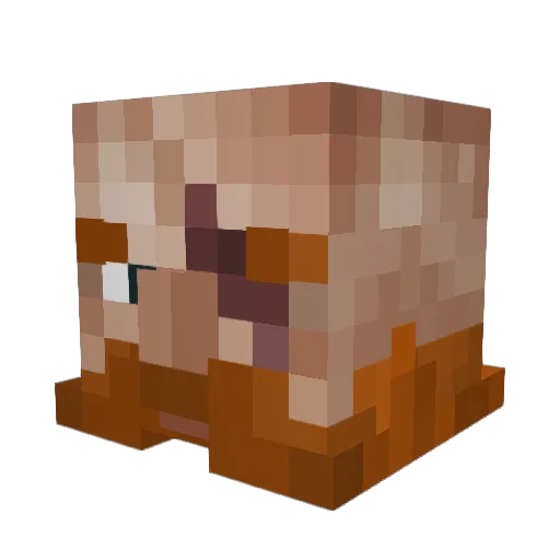 CaptainMediocre Minecraft avatar head, 3D render