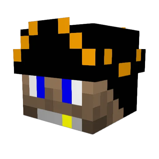 CaptainMike98 Minecraft avatar head, 3D render