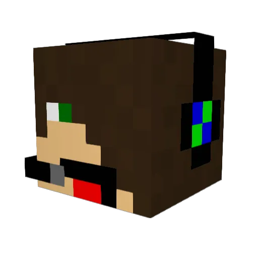 CaptainNemo88 Minecraft avatar head, 3D render