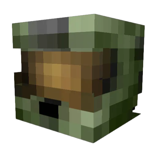 CaptainNemo8 Minecraft avatar head, 3D render