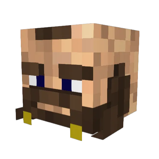 CaptainNoble Minecraft avatar head, 3D render
