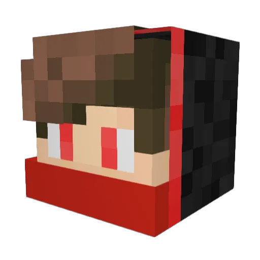 CaptainOverlord Minecraft avatar head, 3D render