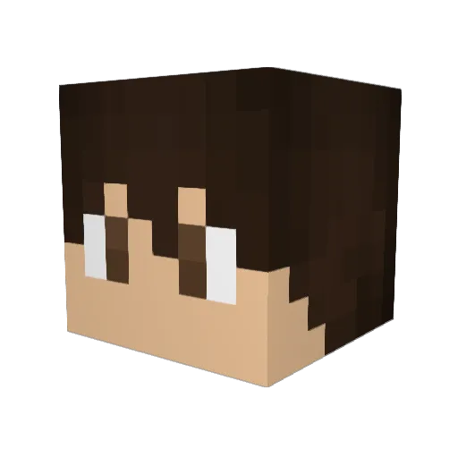 CaptainPanez Minecraft avatar head, 3D render