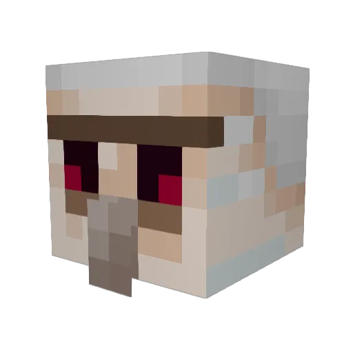 CaptainPickl279 Minecraft avatar head, 3D render