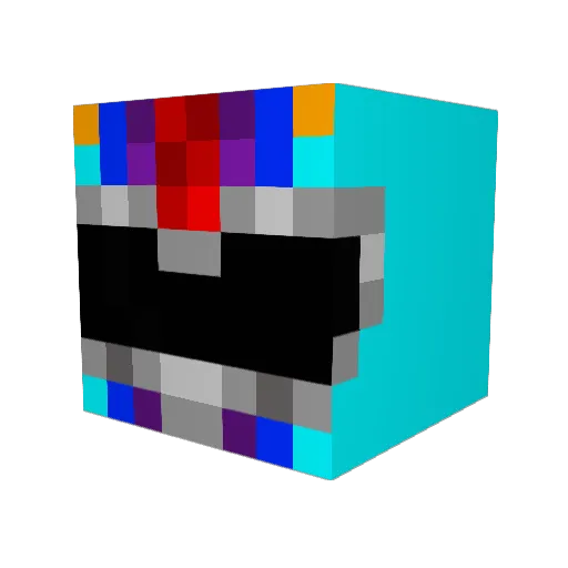 CaptainPizzaDood Minecraft avatar head, 3D render