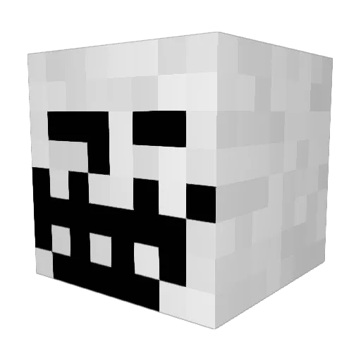 CaptainPleasure Minecraft avatar head, 3D render