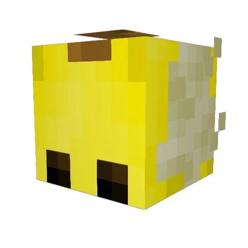 CaptainPotassium Minecraft avatar head, 3D render