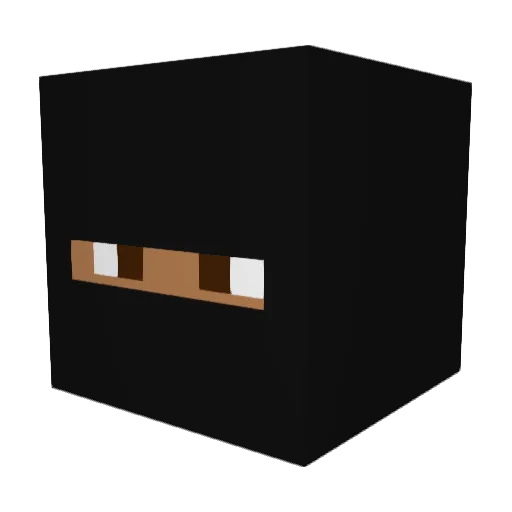 CaptainPugs333 Minecraft avatar head, 3D render