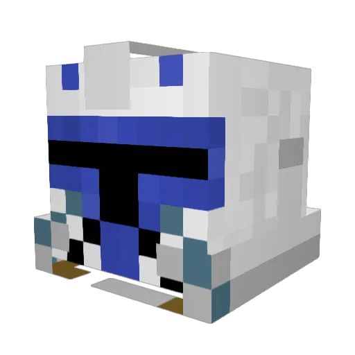 CaptainRexIZ Minecraft avatar head, 3D render