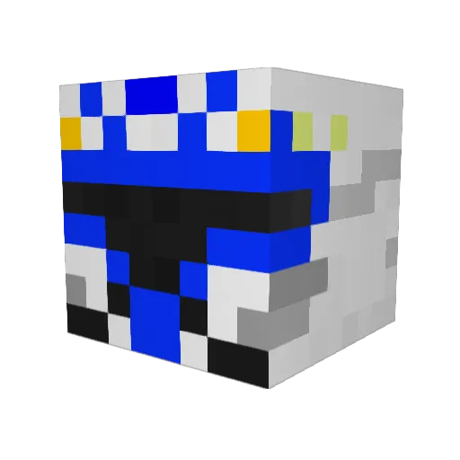 CaptainRexx_ Minecraft avatar head, 3D render