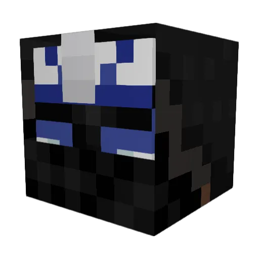 CaptainRexxy Minecraft avatar head, 3D render