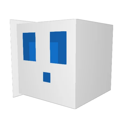 CaptainRooster Minecraft avatar head, 3D render