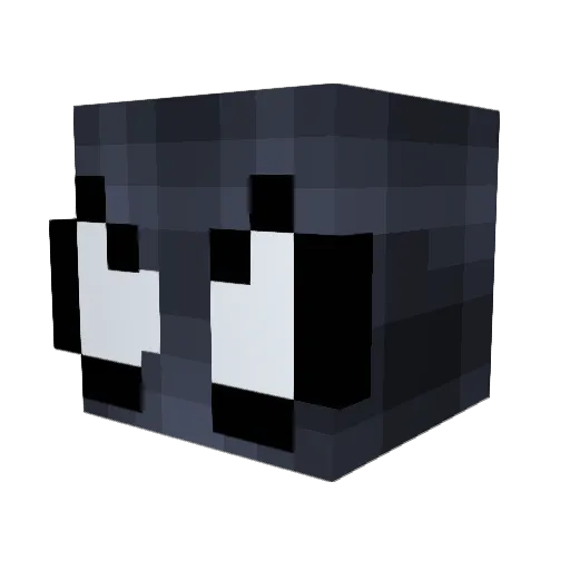 CaptainSat Minecraft avatar head, 3D render