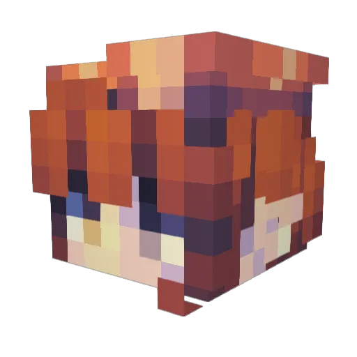CaptainSelebost Minecraft avatar head, 3D render