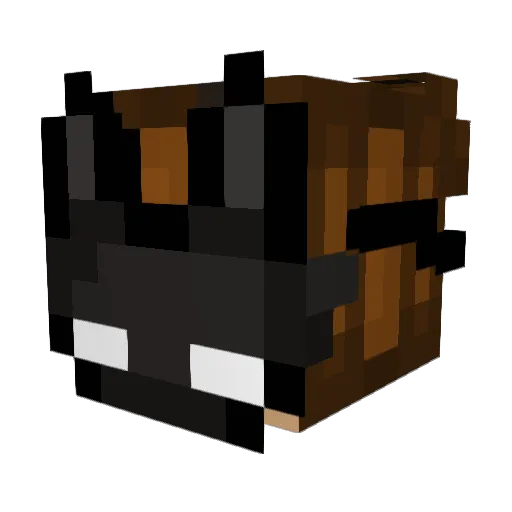 CaptainSergio_ Minecraft avatar head, 3D render