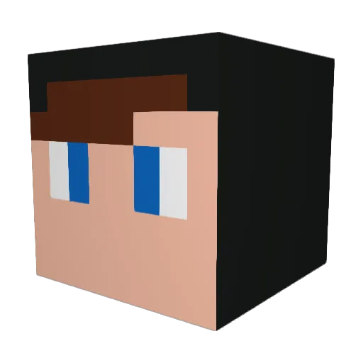 CaptainShadow901 Minecraft avatar head, 3D render