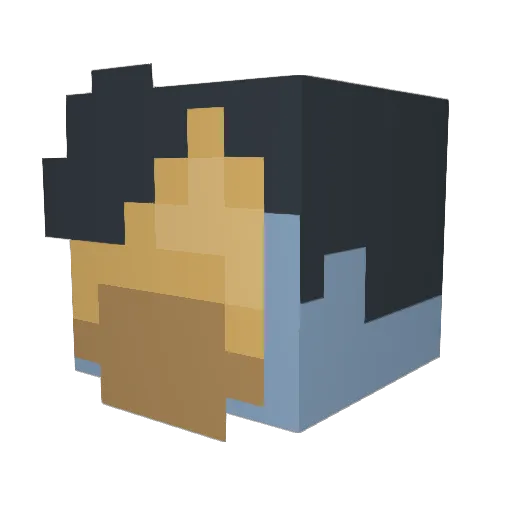 CaptainSkull787 Minecraft avatar head, 3D render