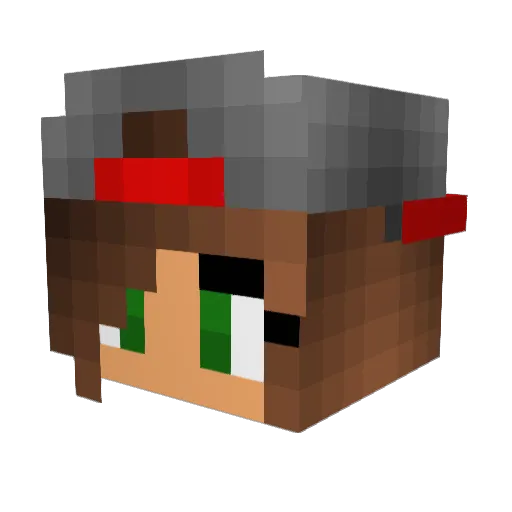 CaptainSmarties Minecraft avatar head, 3D render