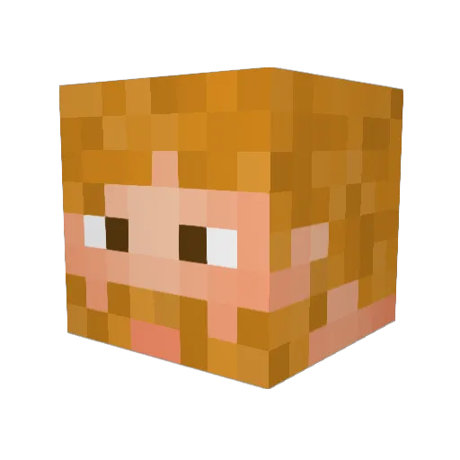 CaptainSmoker74 Minecraft avatar head, 3D render