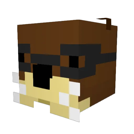 CaptainSmooth20 Minecraft avatar head, 3D render