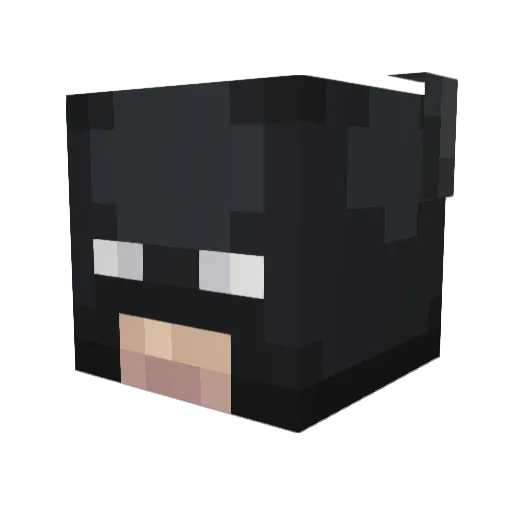 CaptainSpaceCake Minecraft avatar head, 3D render
