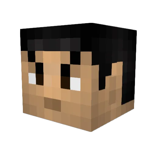 CaptainSpock Minecraft avatar head, 3D render