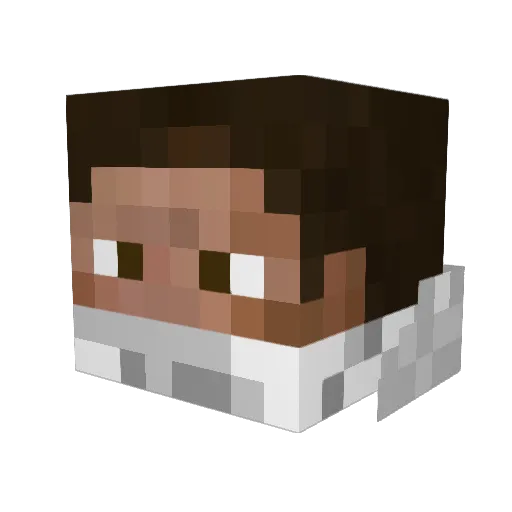 CaptainSteve15 Minecraft avatar head, 3D render