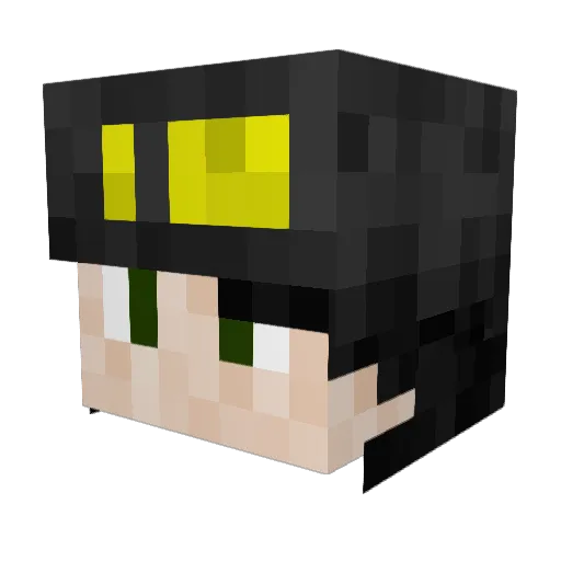 CaptainStowed Minecraft avatar head, 3D render