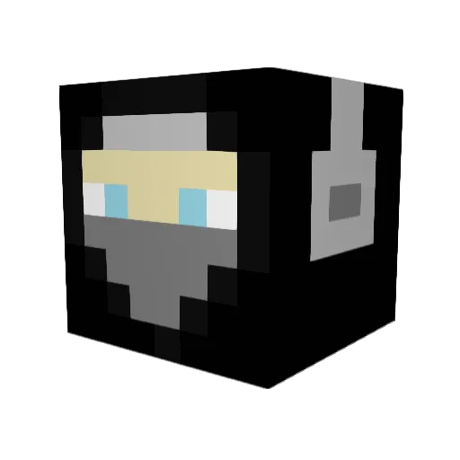 CaptainSuga Minecraft avatar head, 3D render