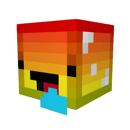 CaptainTatertots Minecraft avatar head, 3D render