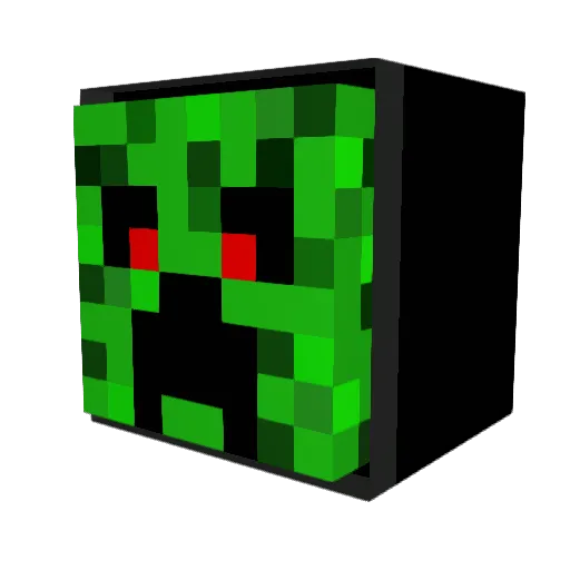CaptainTentacle Minecraft avatar head, 3D render