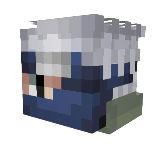 CaptainTom38 Minecraft avatar head, 3D render