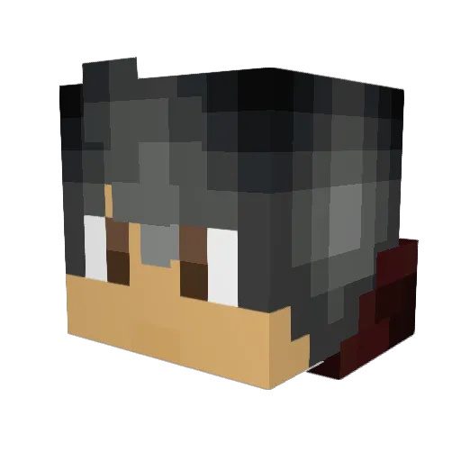 CaptainTristen57 Minecraft avatar head, 3D render
