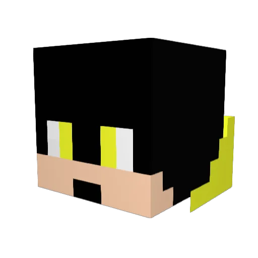 CaptainViperacos Minecraft avatar head, 3D render