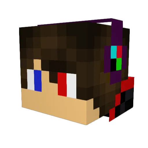 CaptainWeston Minecraft avatar head, 3D render