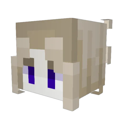CaptainXento Minecraft avatar head, 3D render