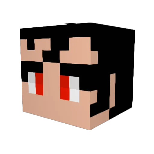 CaptainYes Minecraft avatar head, 3D render