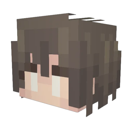 CaptainYuki_ Minecraft avatar head, 3D render