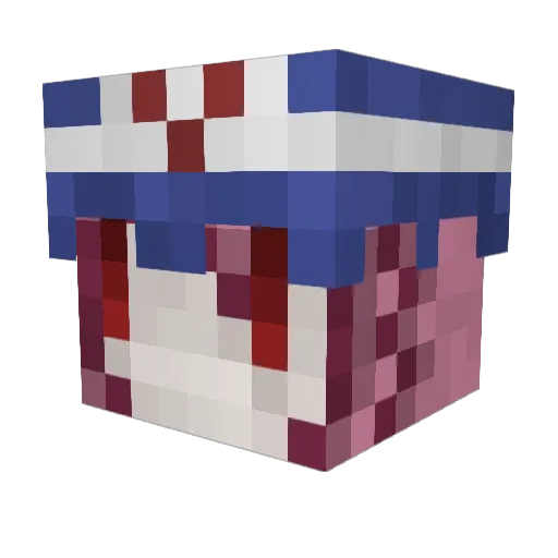 CaptainYuyuko Minecraft avatar head, 3D render