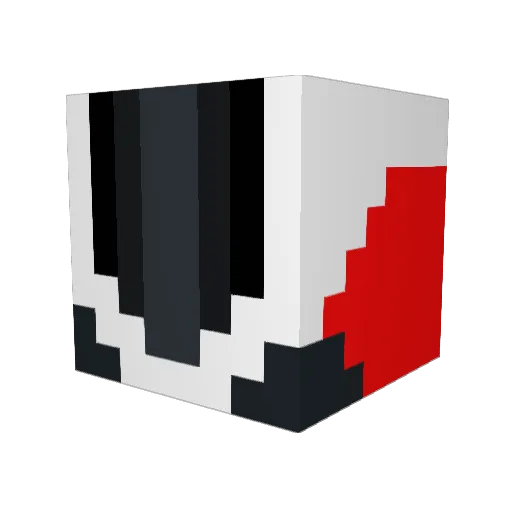 Captain_ACAB_ Minecraft avatar head, 3D render