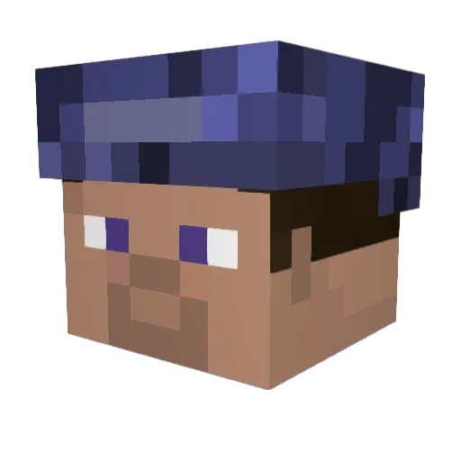 Captain_Albany Minecraft avatar head, 3D render