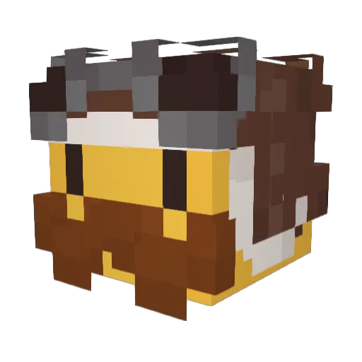 Captain_Blastem Minecraft avatar head, 3D render
