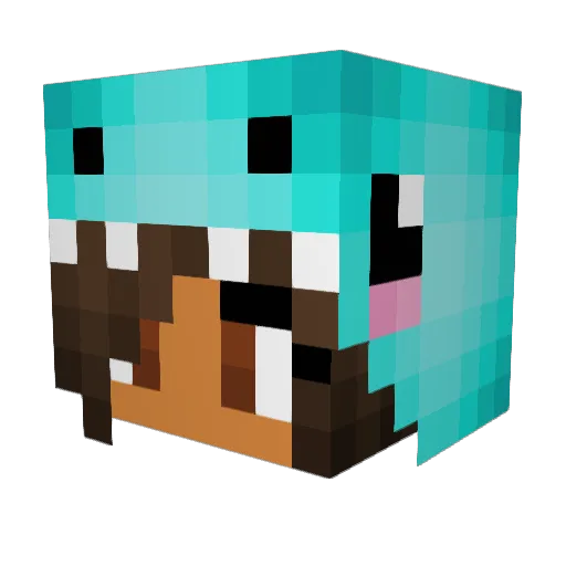 Captain_Bri Minecraft avatar head, 3D render