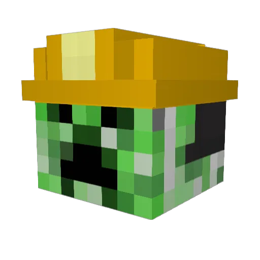 Captain_CUBE Minecraft avatar head, 3D render