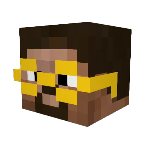 Captain_Cane Minecraft avatar head, 3D render