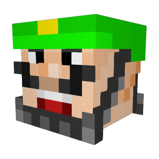 Captain_Croakus Minecraft avatar head, 3D render